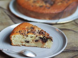 Recette gâteau au yaourt chocolat et poires