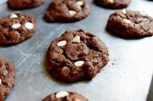 Recette cookies chocolat noir et pépites chocolat blanc