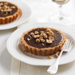 Recette mini tarte au chocolat et noisettes