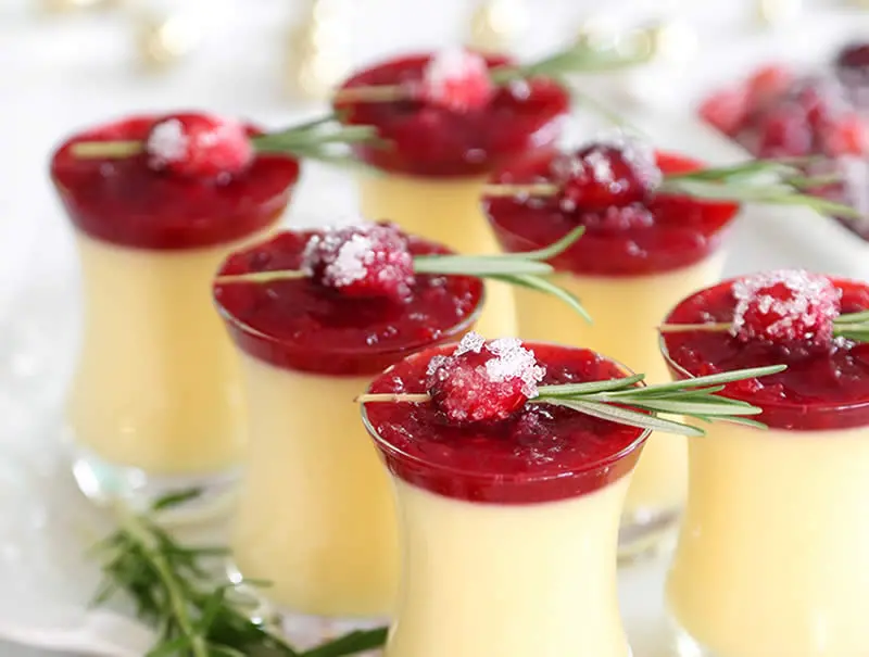 Panna Cotta au sauce cerise