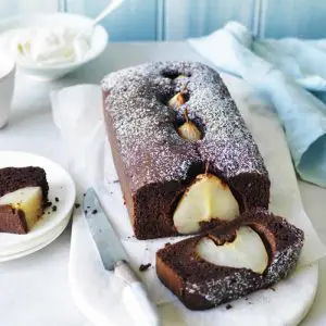 Gâteau aux poires au chocolat