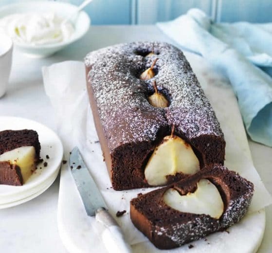 Gâteau aux poires au chocolat