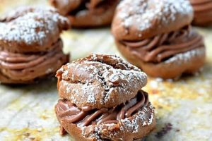 Petits choux à la crème au chocolat