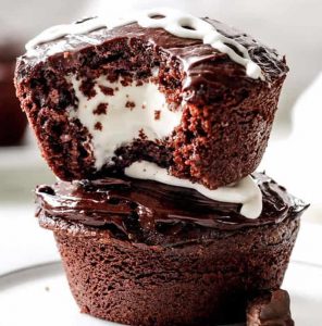Cupcakes à la crème et chocolat