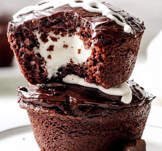 Cupcakes à la crème et chocolat