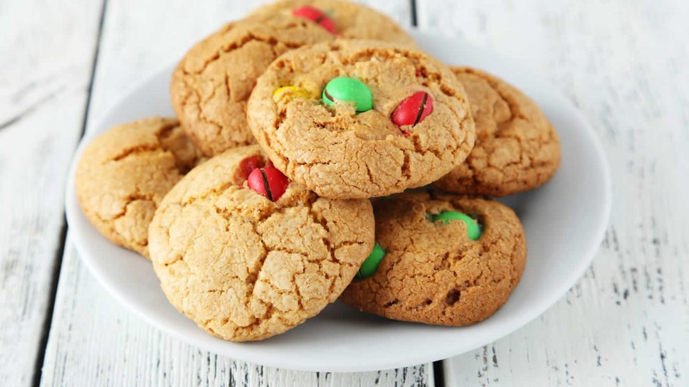 Cookies avec des bonbons colorés