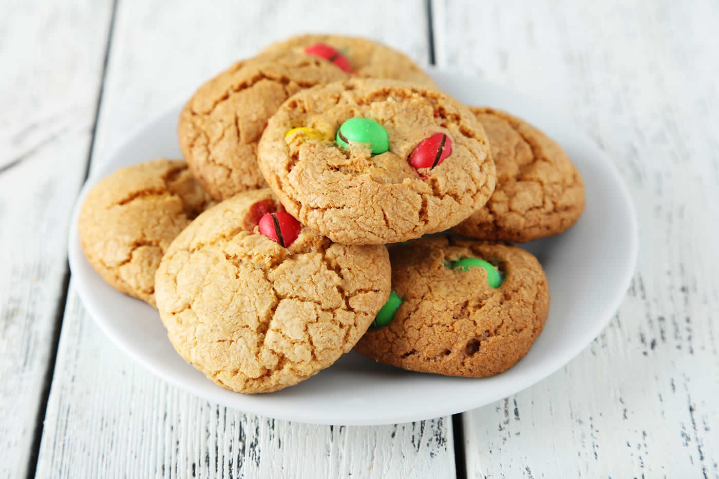 Cookies avec des bonbons colorés