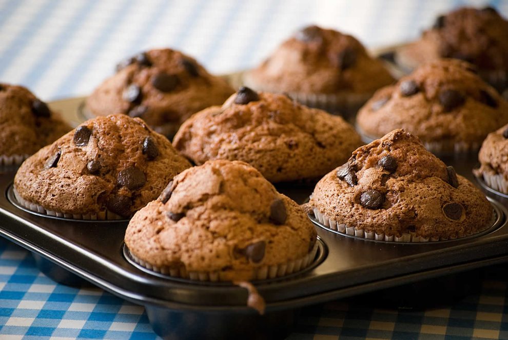 Muffin aux pépites chocolat moelleux fait maison