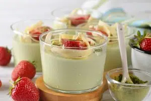 Recette panna cotta au thé matcha