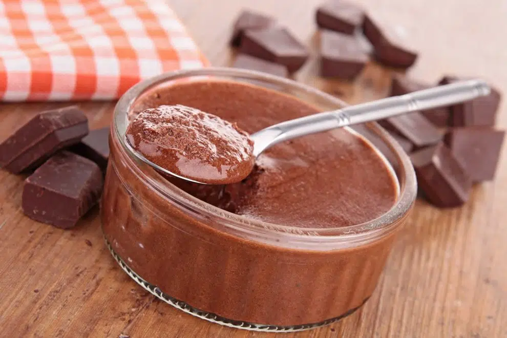 Mousse au chocolat sans farine