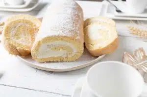 Gâteau roulé à la vanille