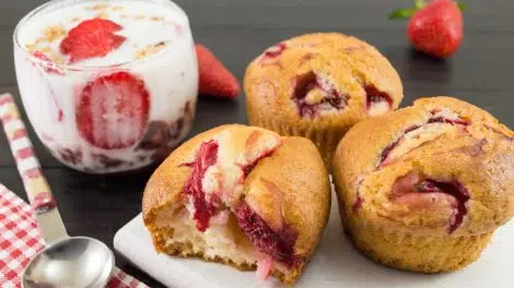 Muffins à la fraise