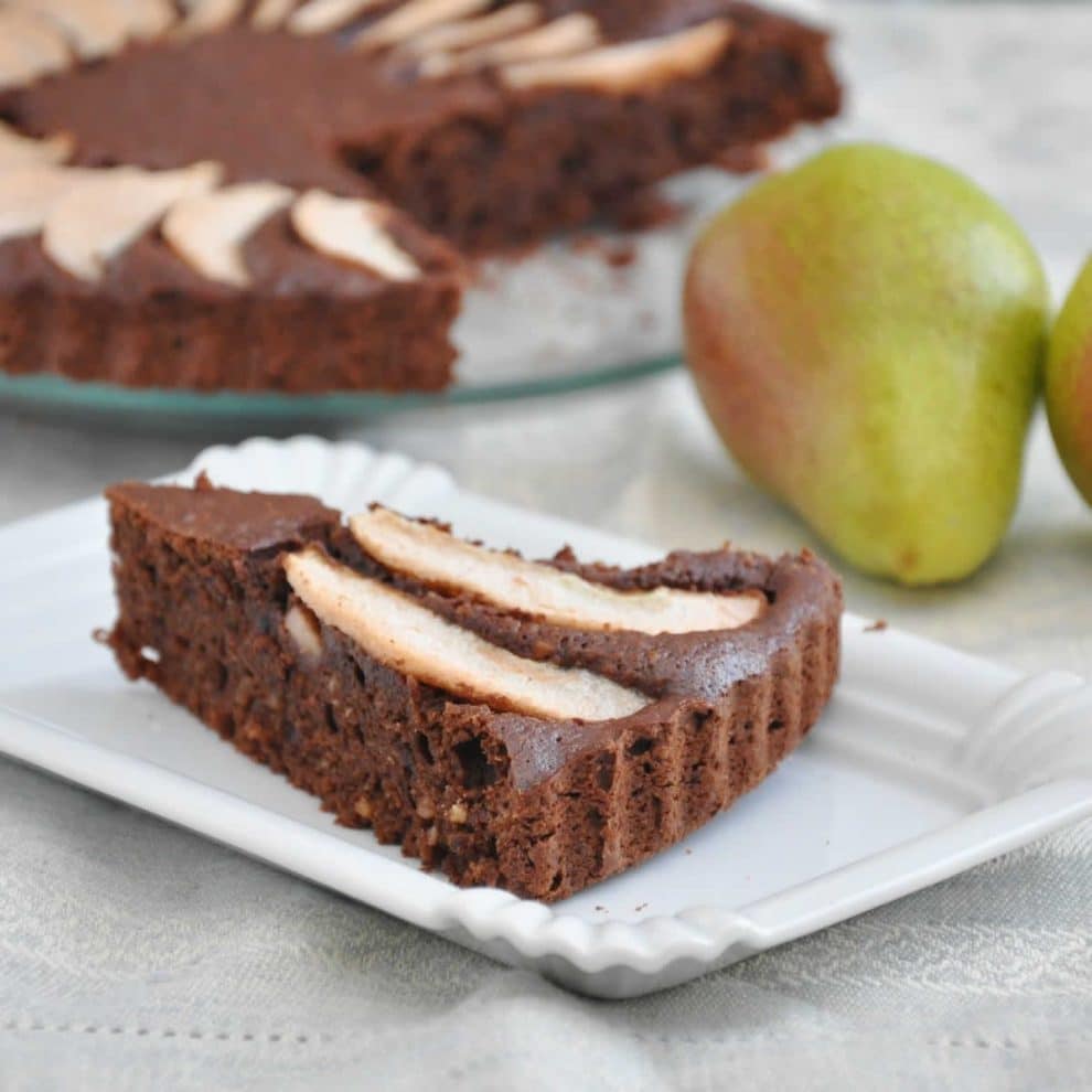 Tarte chocolat - poires facile : décadente et délicieuse
