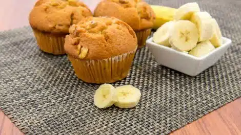 Muffins banane et noix