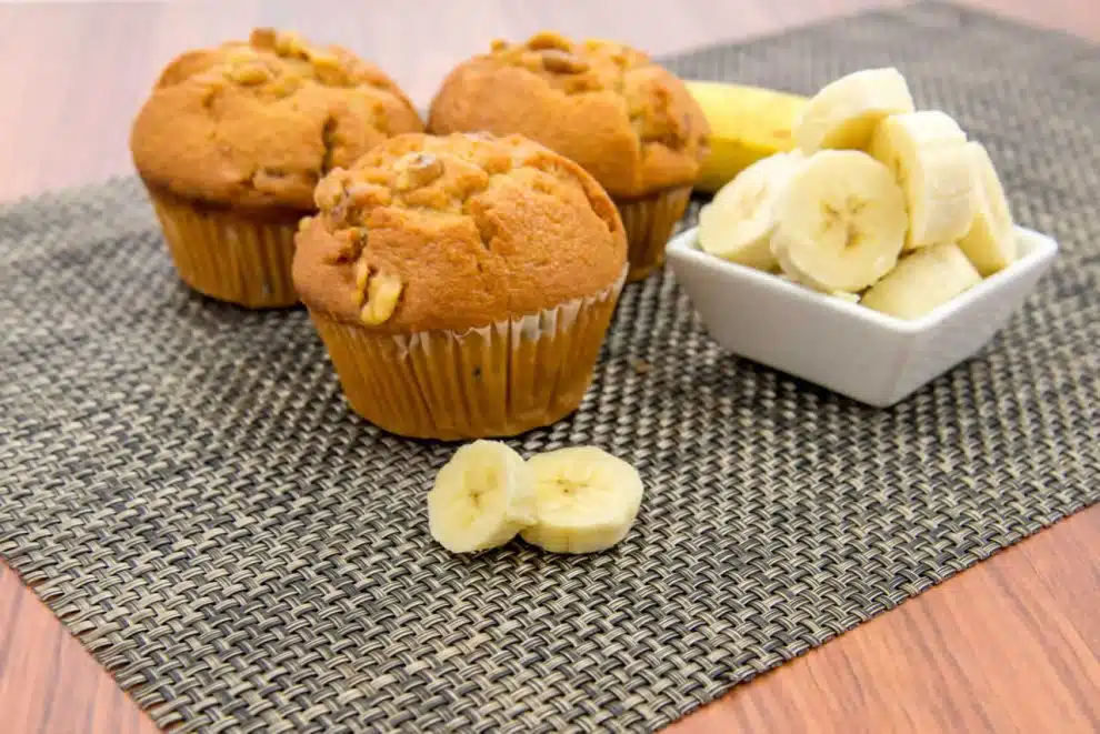 Muffins banane et noix