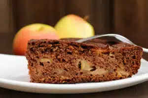 Gâteau aux pommes et chocolat