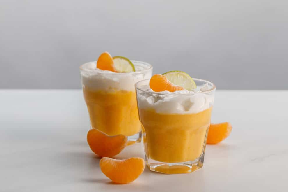 Mousse de mandarine et mascarpone à la crème