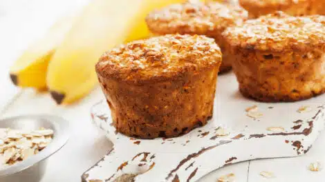Muffins à la banane et avoine