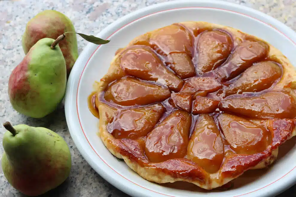 Tarte tatin aux poires caramélisées