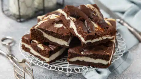 Brownies au chocolat au fromage