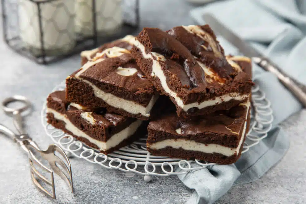 Brownies au chocolat au fromage