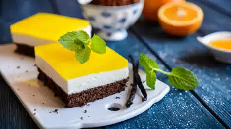 Cheesecake mascarpone et gelée d'orange