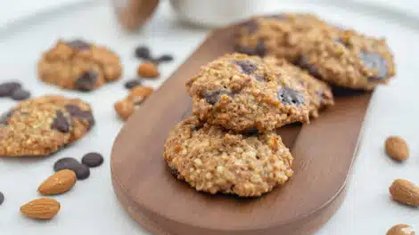 Cookies aux flocons d’avoine chocolat et amandes