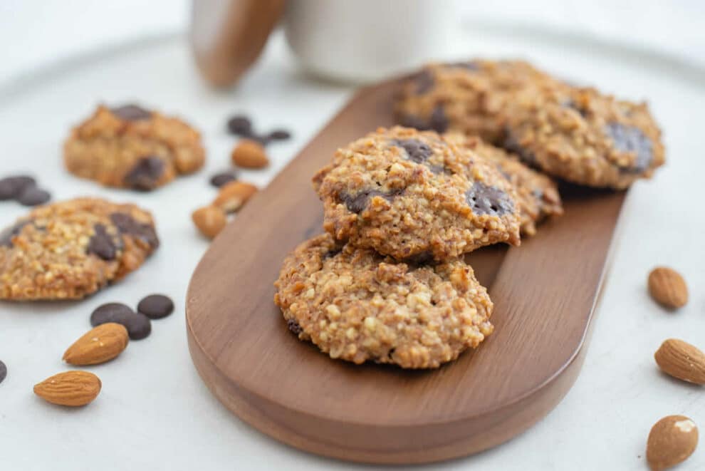 Cookies aux flocons d’avoine chocolat et amandes