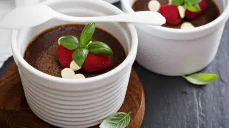 Dessert au chocolat fondant