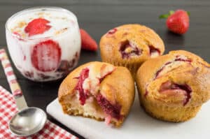 Muffins à la fraise faciles