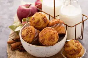 Muffins aux pommes à la cannelle