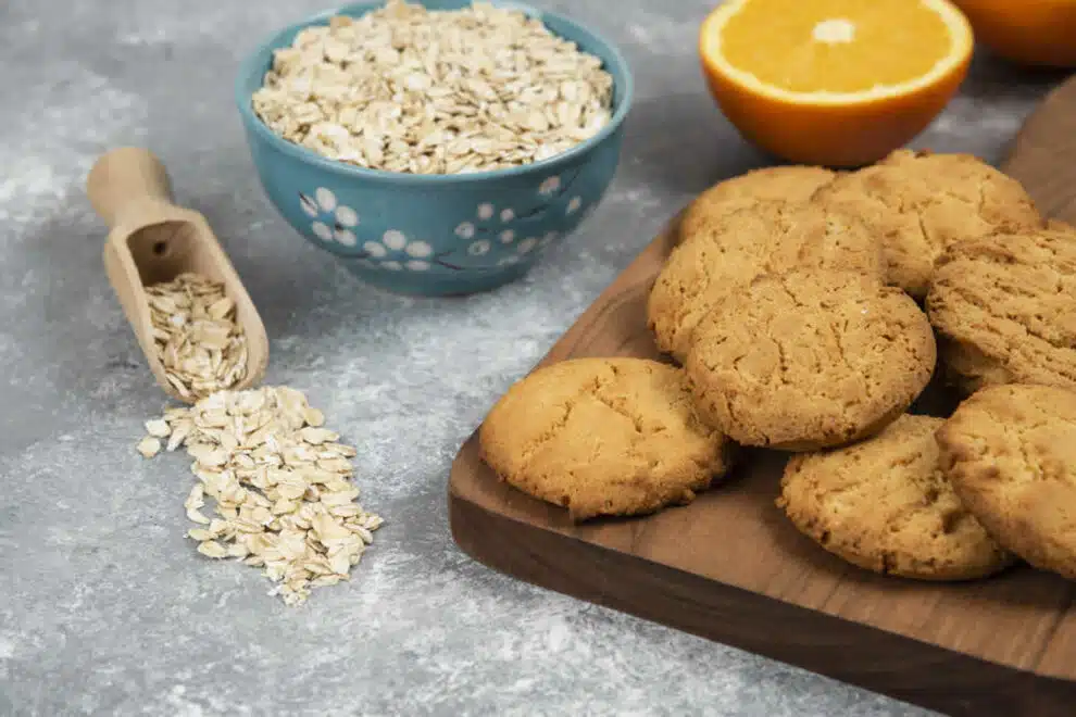 Biscuits à l'orange et flocons d'avoine