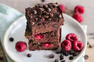 Brownies aux framboises