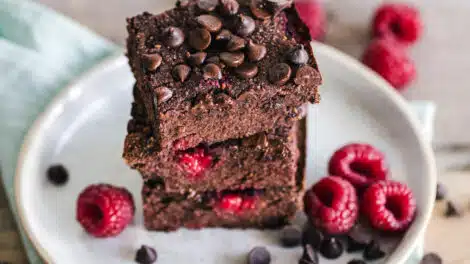 Brownies aux framboises