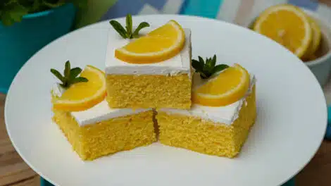 Cake au citron avec glaçage