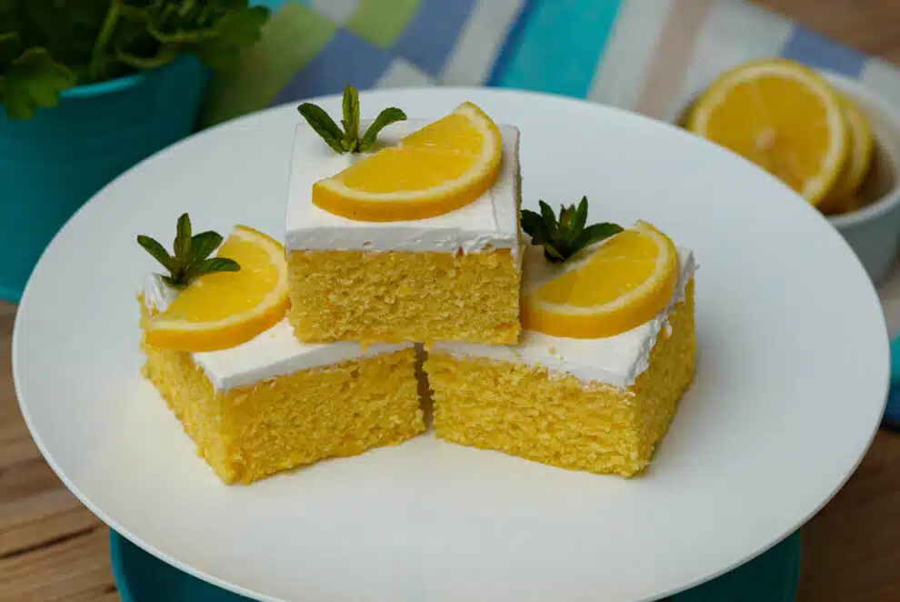 Cake au citron avec glaçage