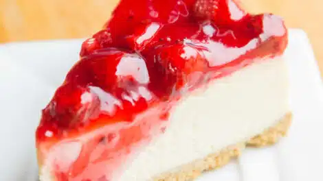 Cheesecake à la fraise sans cuisson