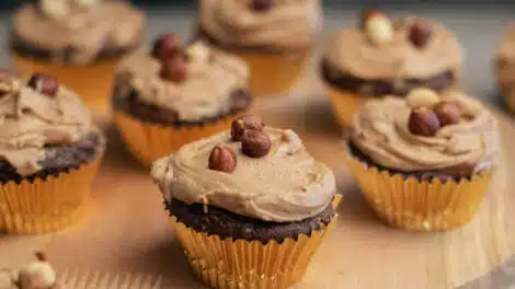 Cupcakes chocolat et crème de noisettes