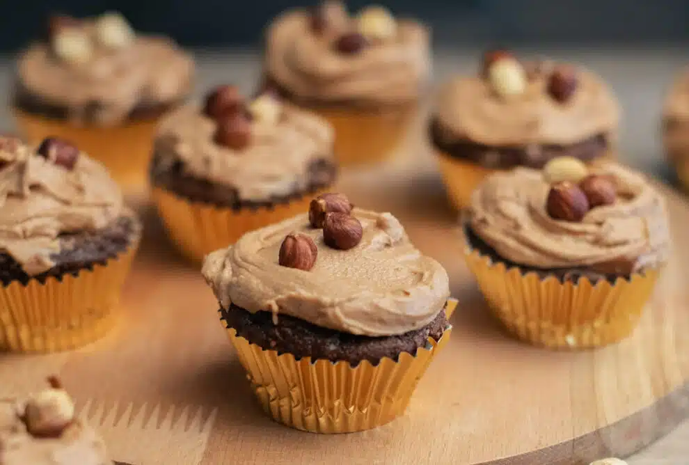 Cupcakes chocolat et crème de noisettes