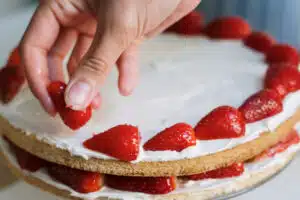 Tarte aux fraises à la crème