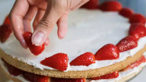 Tarte aux fraises à la crème