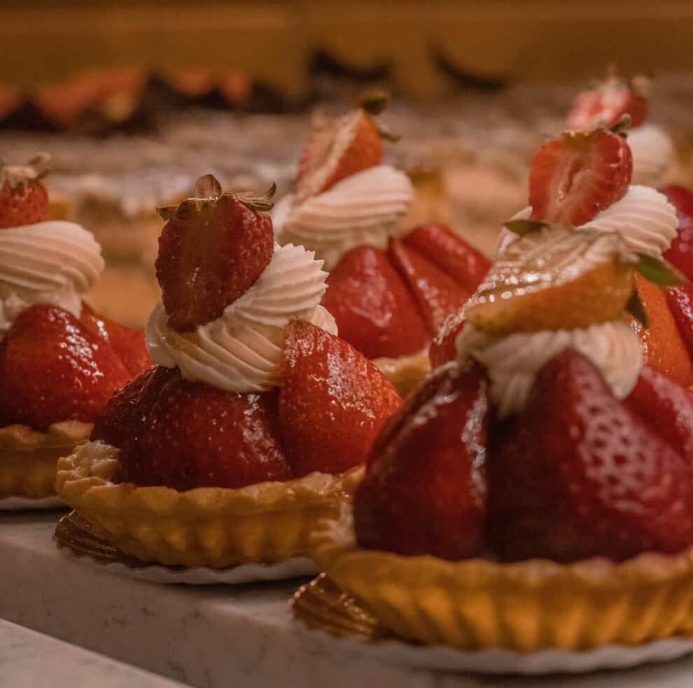 Tartelettes aux fraises à la crème chantilly