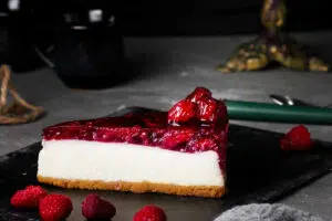 Cheesecake aux cerises sans cuisson