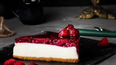 Cheesecake aux cerises sans cuisson