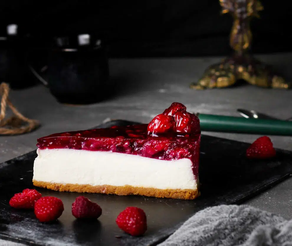 Cheesecake aux cerises sans cuisson