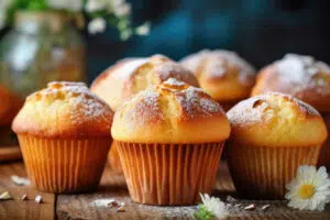 Muffins à la vanille très moelleux