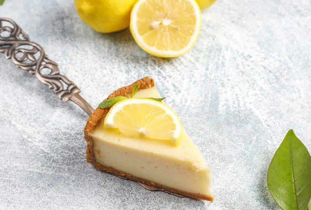 Cheesecake citron pour le dessert