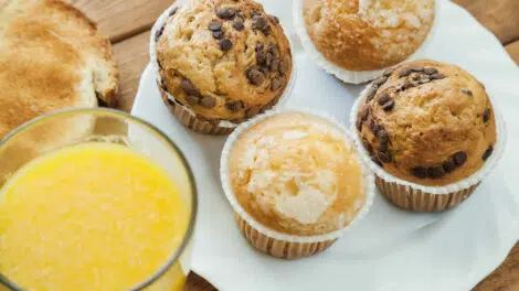 Muffins avec et sans pépites de chocolat