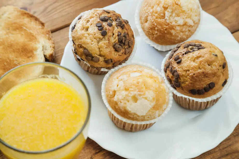 Muffins avec et sans pépites de chocolat