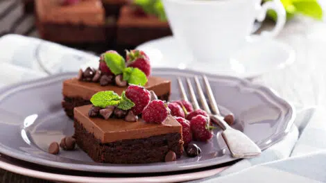 Brownie au chocolat et mascarpone